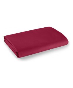 Drap plat 1 place et 2 places 100% coton/57 fils/cm² - Rouge