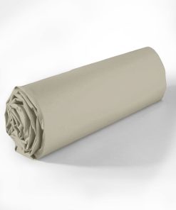 Drap housse coton uni Passion - Beige