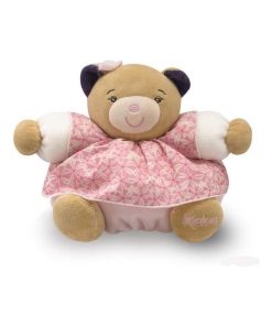 Doudou Kaloo Ours Petite Rose P'tit ourson joli 18cms - Rose