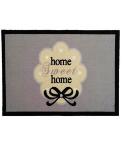 Tapis D'entrée Home Sweet Home 50x80cm - Noir