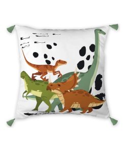 Coussin Dinosaure cretace - Vert