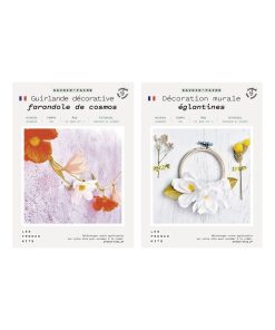 Coffret DIY papier - Mariage - Décorations florales - Guirlande et Cercle - N/A