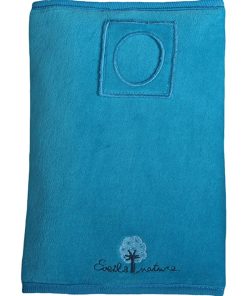 Eveil Et Nature Protége Carnet De Santé Coton Bio - Bleu turquoise