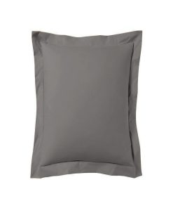 Blanc Avenue Taie D'oreiller 63x63 Cm Satin De Coton - Gris
