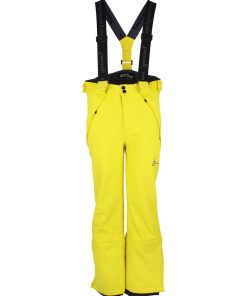 Pantalon de ski softshell garçon ECASHELL - Jaune