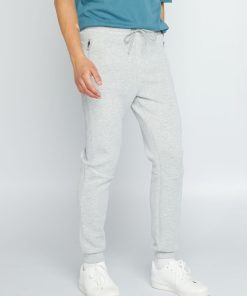 Pantalon de jogging bi-matière - Gris