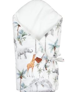 Gigoteuse d'emmaillotage évolutive en coton, Safari - Multicolore