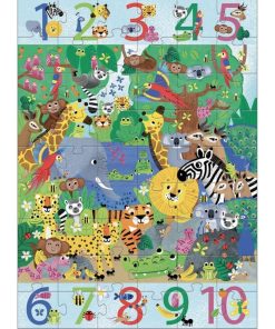Puzzle géant : Chiffres de 1 à 10 : Jungle - N/A