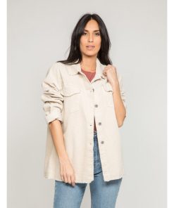Surchemise velours UPLAY - Beige