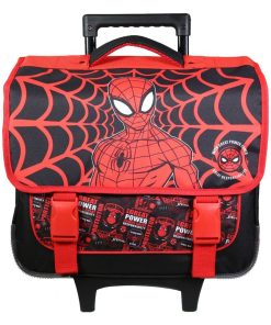BAGTROTTER Cartable à roulettes 38 cm Spider-Man Noir - Noir