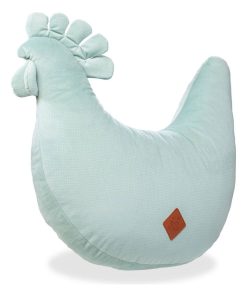 Coussin d'allaitement en velvet, Poule - Vert