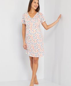 Chemise de nuit grossesse - Beige