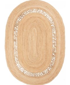 Tapis kilim 160x230 JUTOVAL Beige tapis en jute - Beige