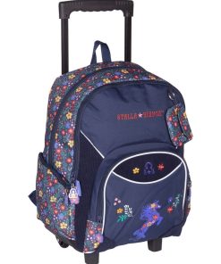 SAC A DOS A ROULETTES STALLA POLKA - Bleu marine
