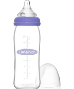 Biberon en verre Natural Wave spécial allaitement (240 ml) - Violet