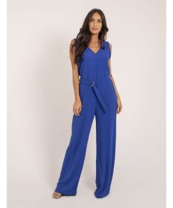 Combi pantalon et ceinture ELEA - Bleu roi
