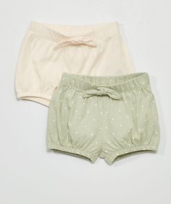Lot 2 shorts en molleton - Vert
