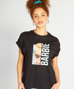T-shirt en jersey 'Barbie' - noir