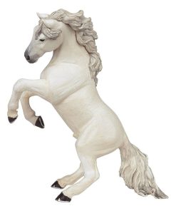 Figurine cheval cabré blanc - N/A