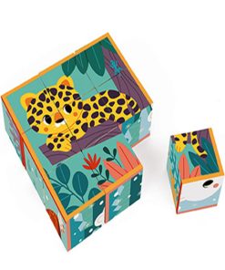 Puzzle Cubes En Carton Animaux Wwf (9 Cubes) - N/A