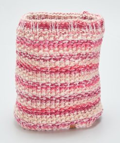 Tour de cou en maille moulinée - Rose
