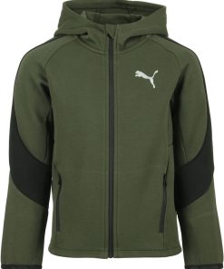 Veste capuche 'Puma' 'JR Evo Full-Zip' - Vert