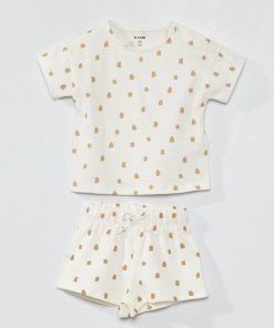 Ensemble t-shirt + short - 2 pièces - Blanc