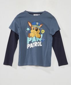 T-shirt à manches longues 'Pat'Patrouille' - Bleu