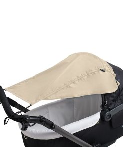 Pare-soleil avec protection latérale pour poussett - beige