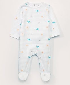Pyjama en jersey avec imprimé - BLANC