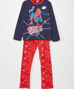 Pyjama 'Spider-Man' de 'Marvel' - 2 pièces - bleu/rouge