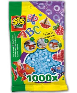 Sachet de 1000 perles Technique à repasser : Bleu clair - N/A