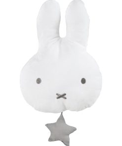 ROBA Peluche Musicale à Suspendre Lapin "Miffy®" - Mécanisme Musical Amovible - Gris/Blanc - N/A
