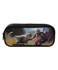 BAGTROTTER Trousse scolaire 2 compartiments DS Star Wars / The Mandalorian Baby Yoda Multicolore - Multicolore