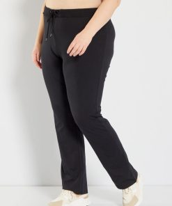 Pantalon de sport en maille fine jersey - noir