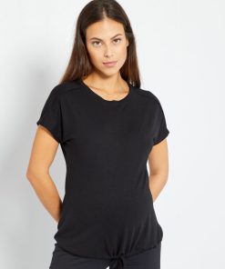 Tee-shirt de sport de grossesse - noir