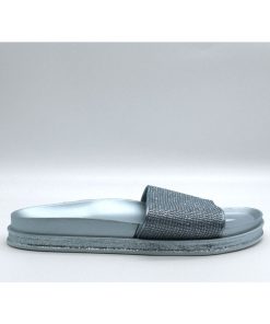 Mules brillantes Kebello - Argent