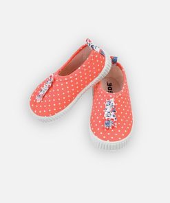 Chaussures de bain à pois - Orange