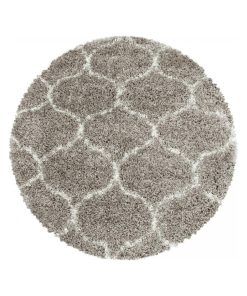 Tapis shaggy tapis rond Ø 80cm SHAGGY SA Beige OEKO TEX idéal pour Cuisine - Beige