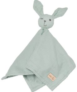 ROBA Doudou Lapin "Lil Planet" - Coton Bio Certifié OEKOTEX - Vert givré - Vert