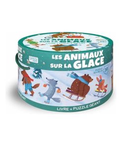 Puzzle géant & Livre, Les animaux sur la glace - N/A