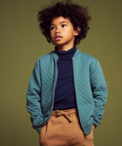 Sweat zippé en molleton - Vert