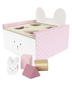 Boîte à formes en bois lapin - N/A