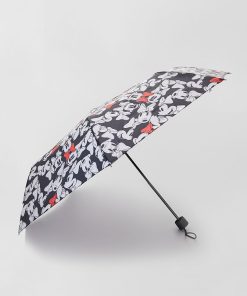 Parapluie pliable imprimé 'Mickey' - noir