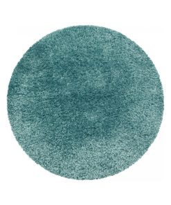Tapis shaggy tapis rond Ø 120cm SHAGGY TOP Bleu OEKO TEX idéal pour Cuisine - Bleu