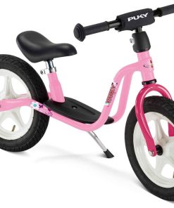 Draisienne rose avec béquille et pneus gonflables dès 3 ans Puky LR 1 - Rose