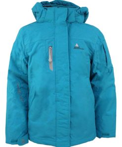 Parka de ski fille GADIKA - Bleu turquoise