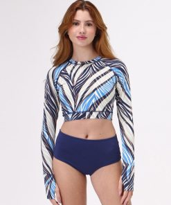 Maillot de bain 2 pièces Bikini Ondas Upf50+ ANTI UV - UV Line - Bleu marine