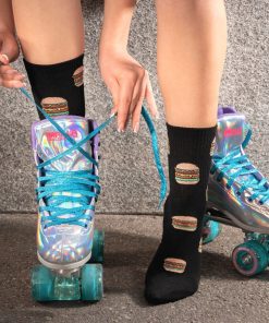 Chaussettes En Coton Nourriture- Sockup- 36-44 - Noir