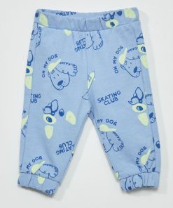 Pantalon de jogging avec imprimé - Bleu